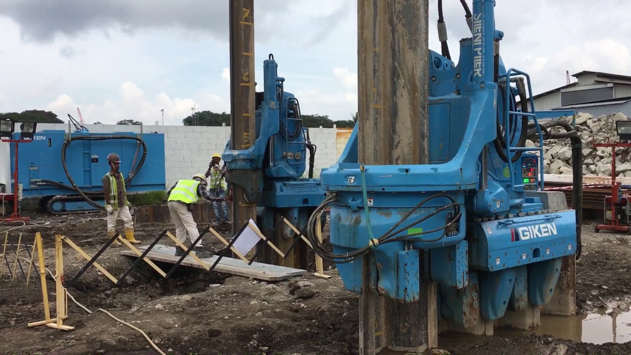 Type 4 Sheet Piling using Silent Piler