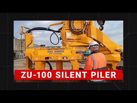 The first Silent Piler for MHZ Sheet Piles in Southeast Asia | MLION CORPORATION